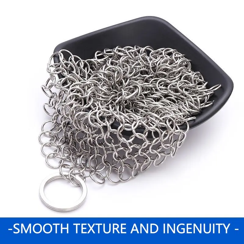 Нержавеющая сталь чугунный очиститель Chainmail скруббер домашняя кухонная утварь кухонный инструмент для сковородки/Вок/кастрюли