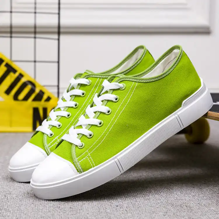 新レディーススニーカーキャンバス靴の夏21ファッショントレーナーレースアップ女性スニーカーウォーキングシューズsapatos Feminino安い レディースヴァルカナイズシューズ Aliexpress