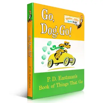

Go, Dog Go Cardboard Book Dr. Seussus Dr. Pd Eastman Book of Things That Go English Educational Toys for Children Reading Book