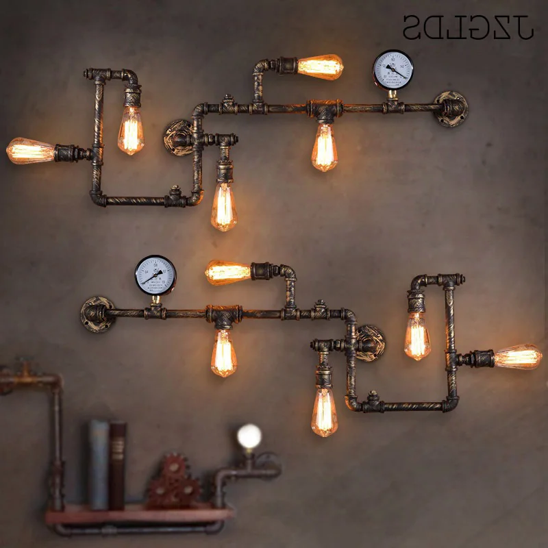 Nordice aplique luz pared Утюг столовая коридор гостиной luminaria де parede