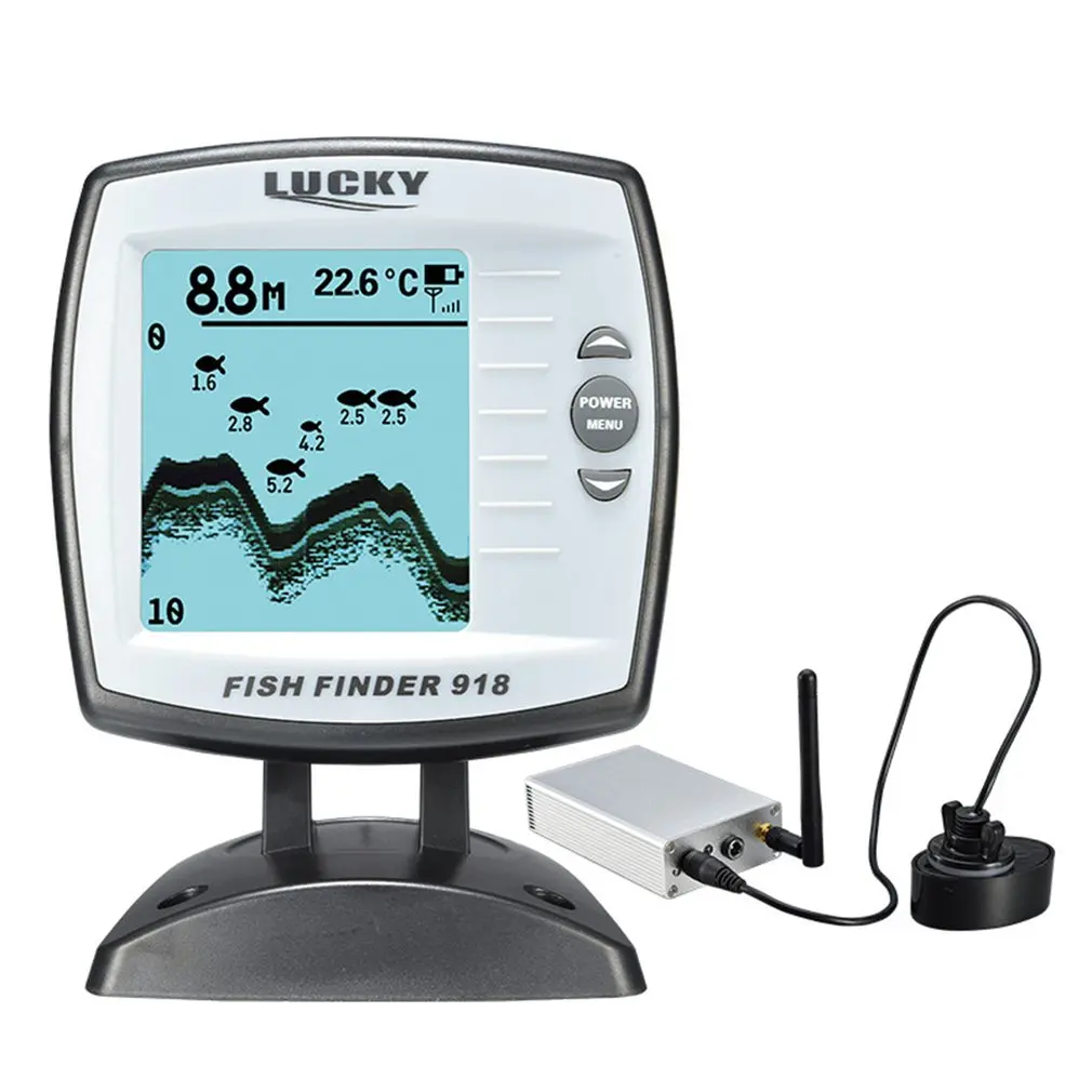 

Lucky FF918-WLS Wireless Boating Fish Finder Waterproof 300m/980ft Depth Remote Control Underwater Camera Fishing Detector
