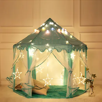 

1.4m Diameter 210T Pongee Princess Castle Play House Large Outdoor Kids Play Tent Girls Childre Mosquito Net