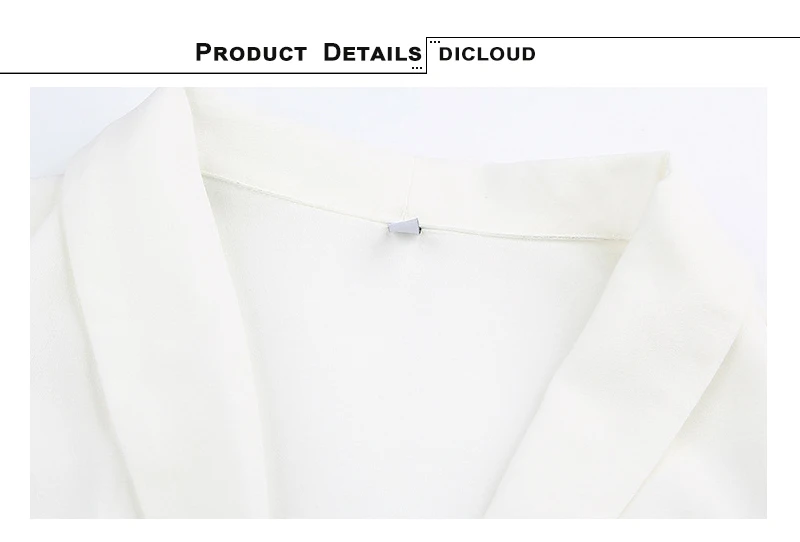 DICLOUD элегантная женская белая шифоновая блузка с длинным рукавом и отложным воротником винтажный Топ осень весна офисные женские модные рубашки