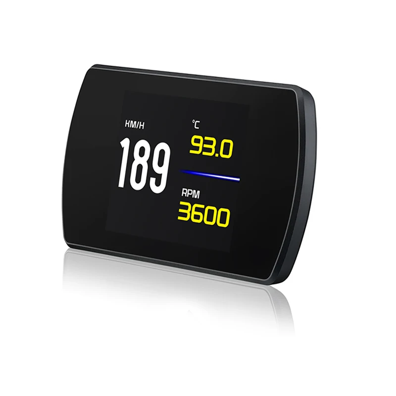 OBD2 проектор скорости цифровой спидометр Дисплей Расход топлива температура одометр OBDII диагностический инструмент P12 OBD сканер