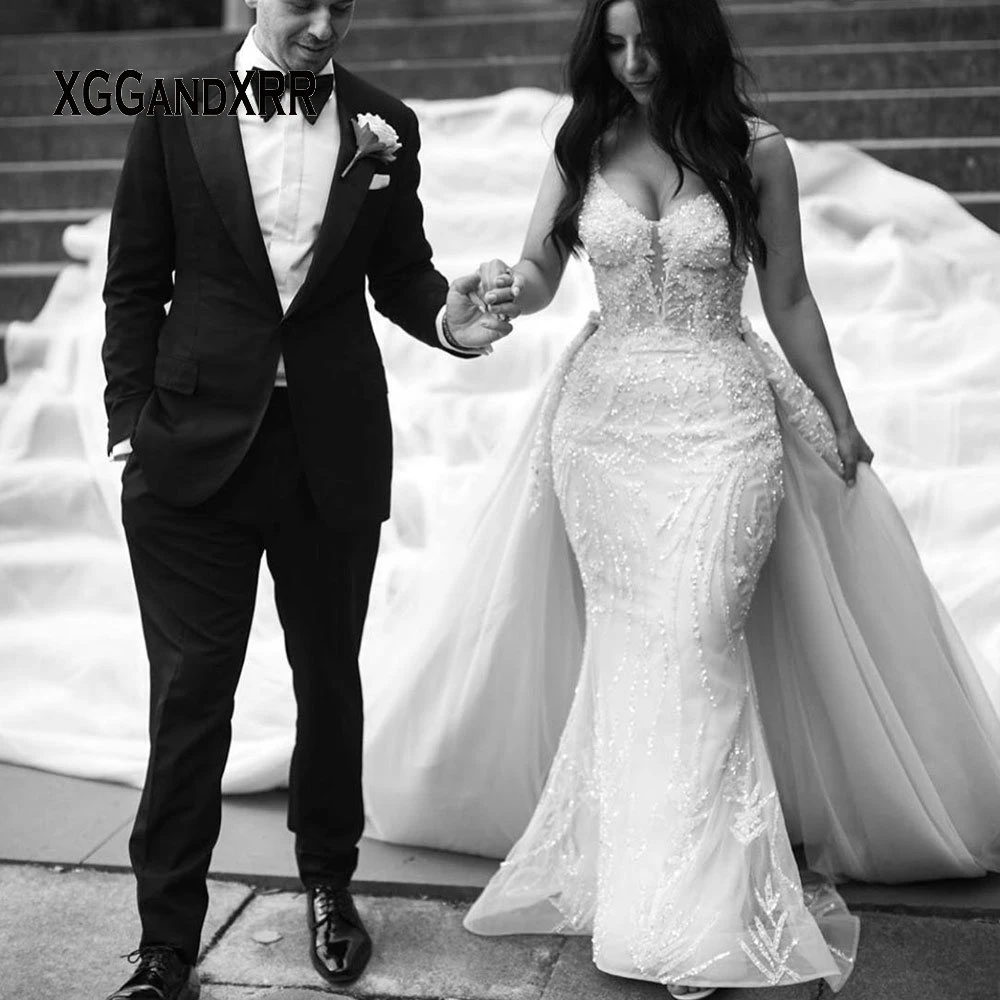 Scalloped beaded wedding dress Outlet