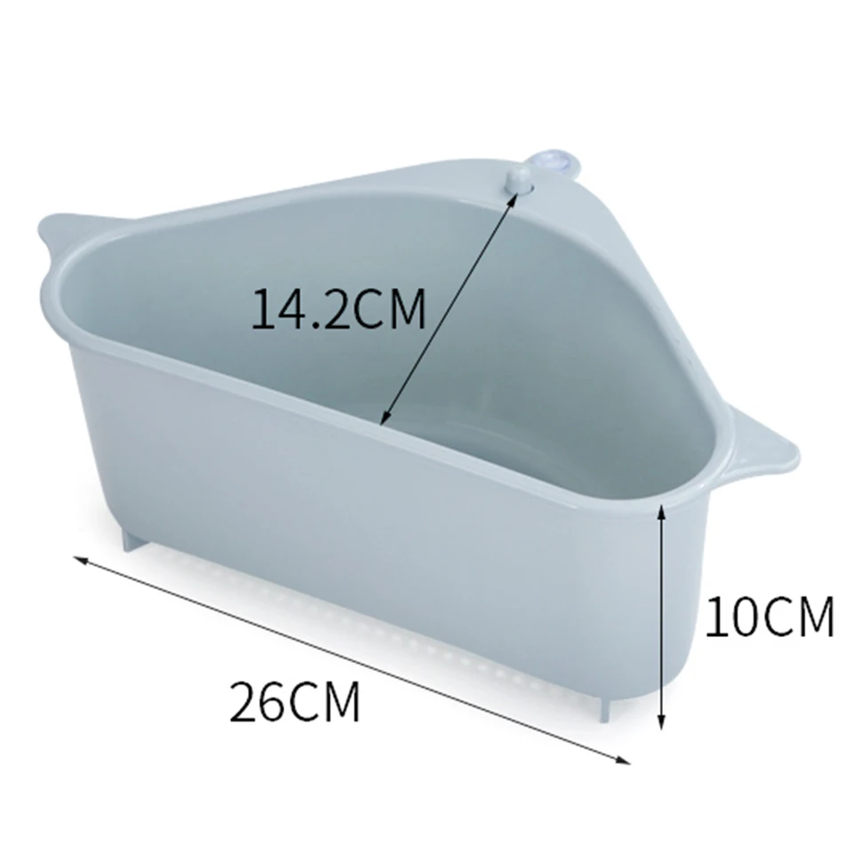 triangular sink drain shelf (25)