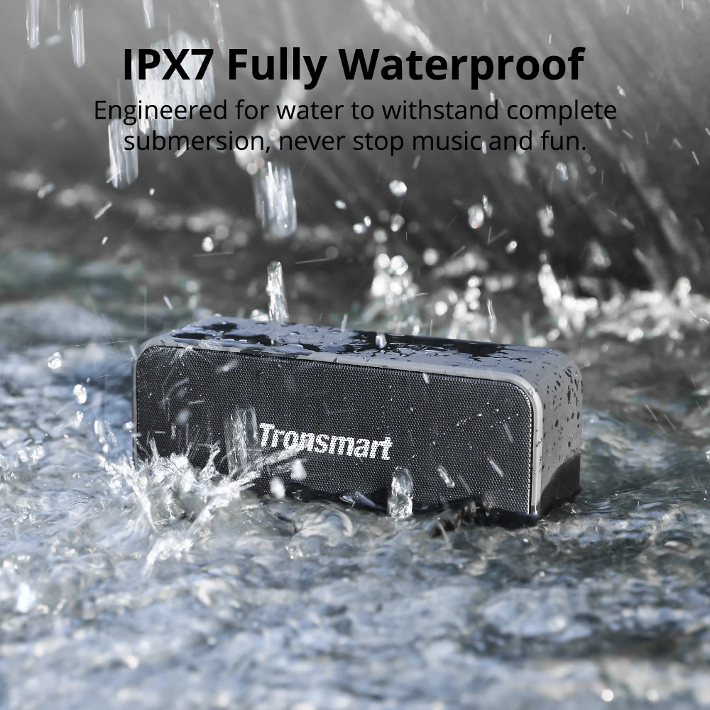 Tronsmart T2 Plus TWS Bluetooth 5,0 динамик 20 Вт Портативная колонка IPX7 Водонепроницаемая Колонка голосовой помощник Саундбар с Micro SD