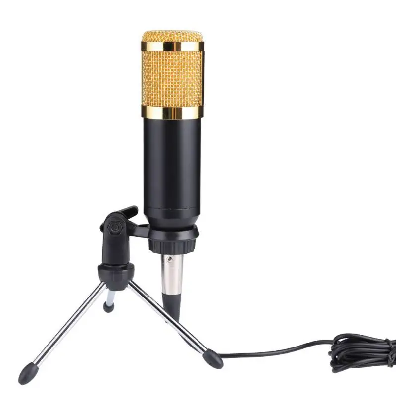USB микрофон MK-F600TL студийный караоке конденсаторный проводной микрофон для компьютера видео запись ручной микрофон с штативом