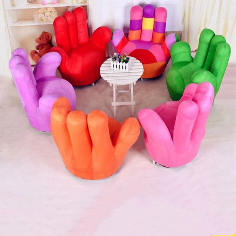 Диван с пятью пальцами, ленивый диван, стул, пальмовый диван, Одноместный мультяшный детский диван