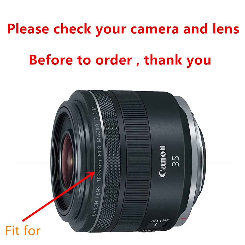 52 мм УФ-фильтр+ EW52 бленда+ крышка объектива+ чистящая ручка для Canon EOS R RP с RF 35 мм f/1,8 is Macro STM объектив