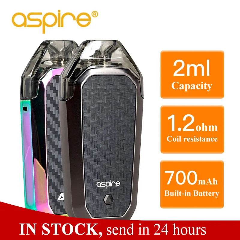 Электронная сигарета Aspire AVP комплект Vape Pod 2 мл распылитель 1,2 Ом катушка встроенный аккумулятор 700 мАч vaporizador Vaper VS minifit комплект