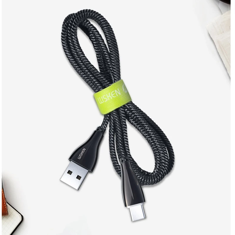 Xiaomi Youpin type-C красочный дыхательный свет кабель для передачи данных с оплеткой для Android type C кабель для зарядки samsung huawei Xiaomi