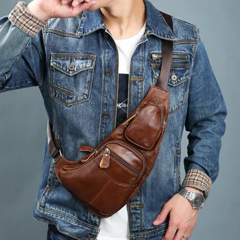 

Newhotstacy Bag 071719 men's leisure burglar single shoulder bag chest cross body bag