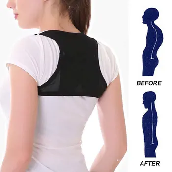 

Women Upper Adjustable Posture Corrector Shoulder Strap Corrective Back Support Adult Neck Net Spine Pain Relief Breathable