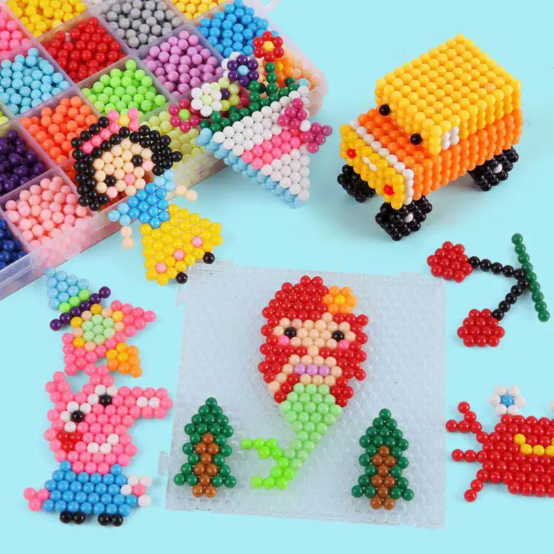 Diy водные липкие бусины, игрушки для детей, Монтессори, Обучающие волшебные игрушки-головоломки, набор бусин для детей, девочек и мальчиков, 3, 5 От 7 до 8 лет, игрушки