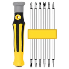 Jeu de tournevis de précision magnétique 6 en 1, embouts à Double tête, Torx Phillips réglables, outils ménagers portables