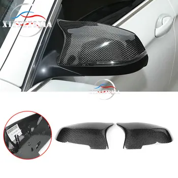 

For BMW 5 Series 5GT F07 F10 14-16 & 7 Series F01 F02 13-15 2pcs Real Carbon Fiber Rear-view Side Wing Mirror Replace Cover Trim