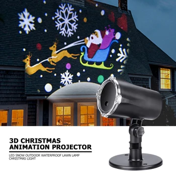 

3D Christmas Animation LED Projector Lamps Xmas Decorative Lamp Outdoor Waterproof Lawn Light Wonderful Christmas Decoration