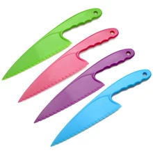 1 шт. кухня приспособления для готовки пищевой PP нож для пиццы тесто торт нож принадлежности для резания Для DIY Инструменты случайных цветов