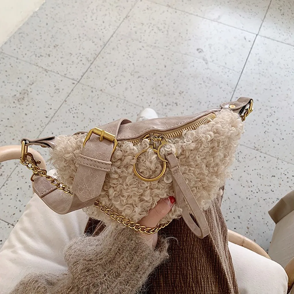 Женская модная сумка на молнии, Кожаная поясная сумка на цепочке, мини сумка через плечо, сумки через плечо, сумка через плечо, нагрудная сумка