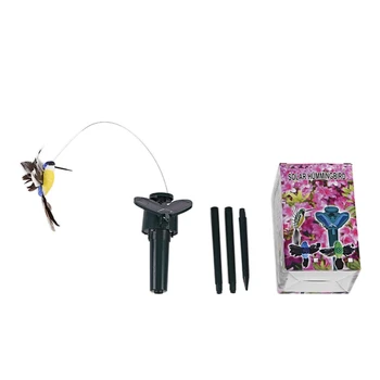 

1pcs Solar Fake Animal Decoration Cute Butterfly Hummingbird Decoration Electric Feather Bird Garden Decoration