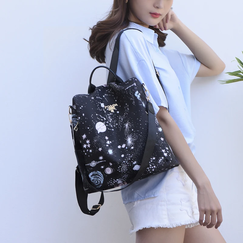 Fashion Anti Theft Women Backpack Durable Fabric Oxford School Bag Pretty Style Girls School Backpack Female Travel Backpack