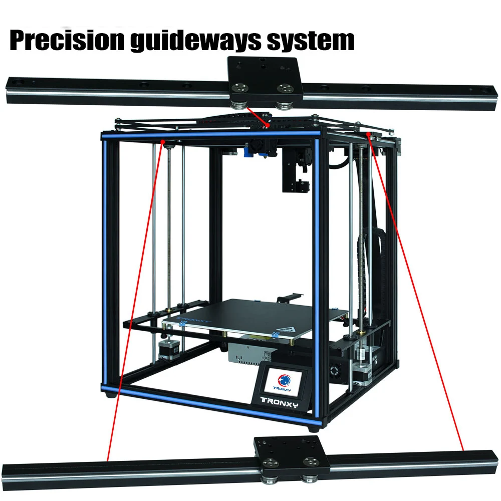 X5SA-400PRO 400X400 Tronxy X5SA-400 PRO 3d принтер новейший Модернизированный CoreXY DIY OSG двойная ось внешней направляющей Titan экструдер гибкий материал - Цвет: X5SA-400PRO 400X400