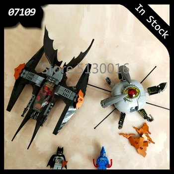 

In stock 07109 Batman Brother Eye Takedown Super Hero 302Pcs Building Blocks Compatible with 76111 DC Bricks