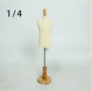 

1/4 Female dress form Mannequin,jewelry flexible women Student sewing,1:4scale Jersey bust ,adjustable rack Mini Size,doll C810