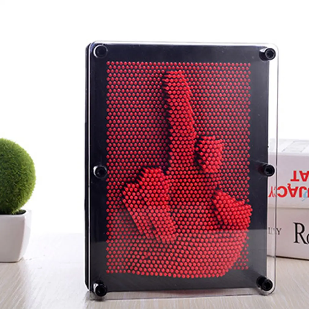 3D в форме копии Pin Art Shoumo красочные иглы ребенок получить лицо ладонь Модель 3D клон Pin Art пластиковая игрушка забавная игра Pinart - Цвет: L