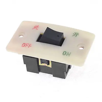 

Black Beige Plastic DPDT 6 Pins Latching Push Button Switch 380V 10A