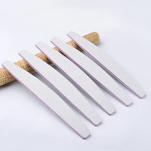 5 шт. набор полированных пилок для ногтей, полулунная шлифовальная маникюрная пилочка для ногтей, инструменты для дизайна ногтей