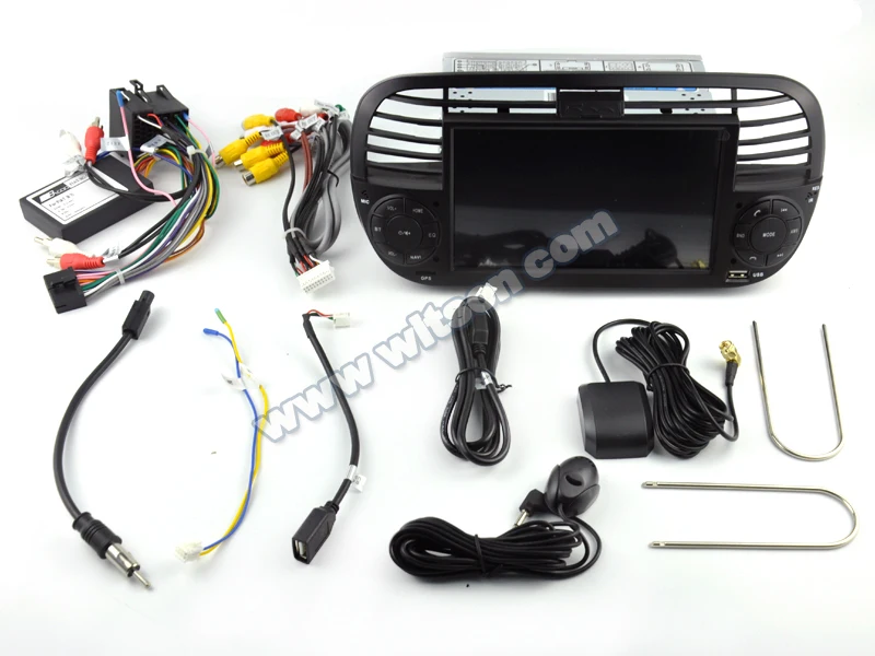 Cheap WITSON K600 Android 9.1 Quad Core Car Dvd media Player FOR FIAT 500 Vehicle Radio Multimedia 8