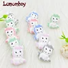 10pcs /lot Cartoons Animal Silicone Unicorn Baby Teether Beads  Pacifier Clip Chain Newborn Shower Gifts Accessories Teething 2
