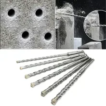 

160mm Electric Hammer Drill Bits 5/6/8/10/12/14/16mm Cross Type Tungsten Steel Alloy SDS Plus for Masonry Concrete Rock Stone