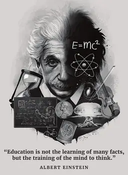

More style AlbertEinstein Quotes Cool Inspirational Art Film Print Silk Poster Home Wall Decor 24x36inch