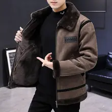 Aliexpress - Winter Men ‘s New Deerskin Velvet Fur Coat Fleece Thickened Imitation Lamb Wool Lapel Casual Jacket