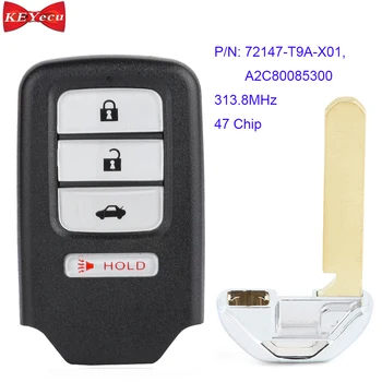 

KEYECU for Honda City 2015-2016 Smart Remote Key Fob 313.8MHz FSK NCF2952X/ HITAG 3/ 47 Chip 72147-T9A-X01 A2C80085300