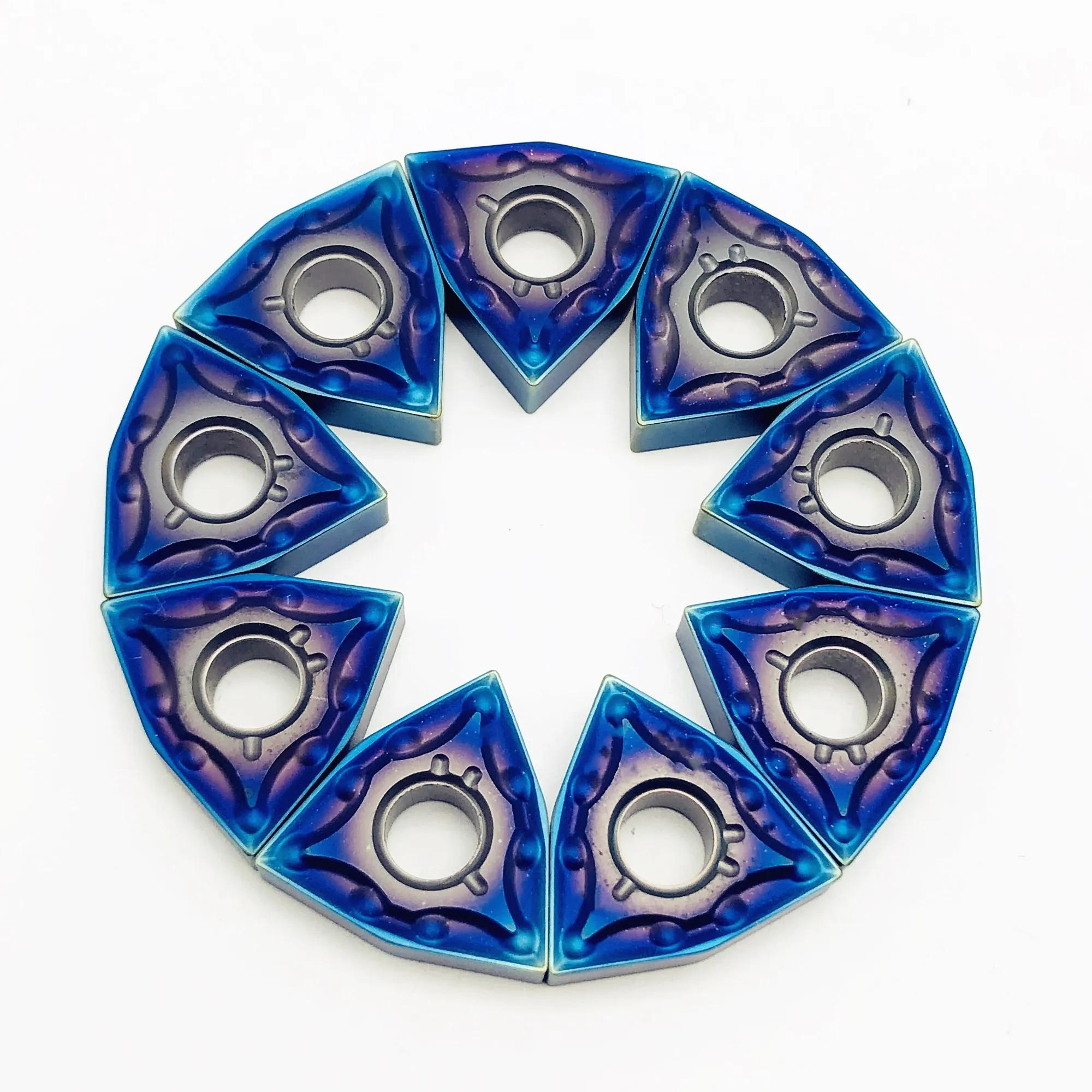 

Carbide insert WNMG080404 MA high quality blue nano-coated triangular metal turning tool CNC machine tools milling tool car tool