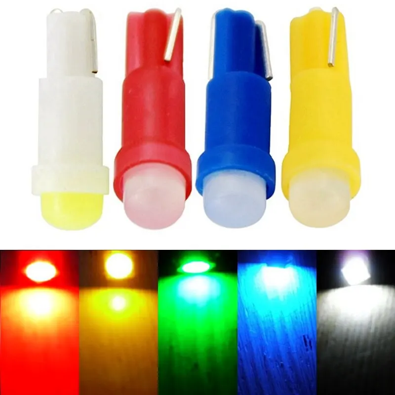 10 шт. T5 1 SMD светодиодный лампы керамическая для приборной панели датчик прибора