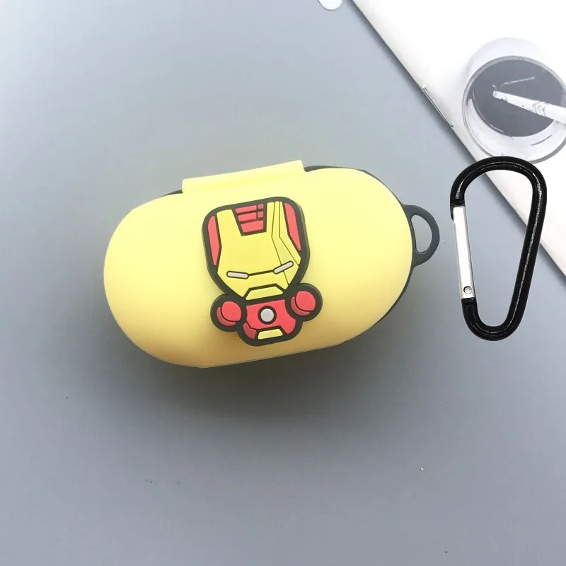 Мультяшный силиконовый чехол для наушников для samsung Galaxy Buds с крючком ударопрочный Bluetooth ультра тонкий чехол для наушников Galaxy Buds - Цвет: style 2