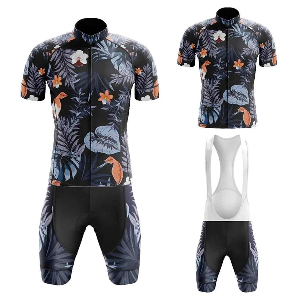 

Maillot Ciclismo Hombre Short Sleeve Cycling Clothing Bib Shorts Breathable Gel Pad Men Cycling Jersey Set Ciclismo Masculino