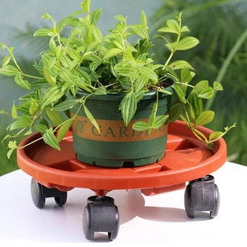 

Flower Pot Trolley Wheel Tray Plant Caddy Flower Stand Bracket Receptacle