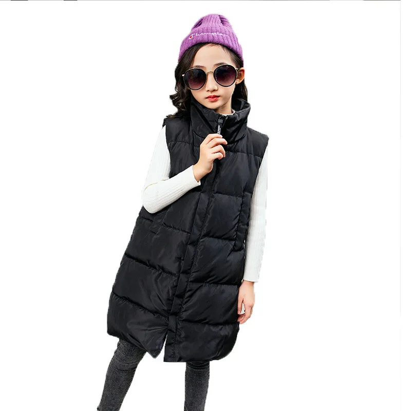 Модный детский жилет г. Осенне-зимняя детская верхняя одежда Корейский утепленный жилет для девочек Теплые Жилеты для девочек, одежда