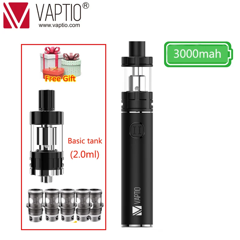 

Gift tank/coil 4.0ML Vaptio Vaporizer kit C2 Vape pen 3000mAh Built in Battery atomizer electronic cigarette 100W vape MOD