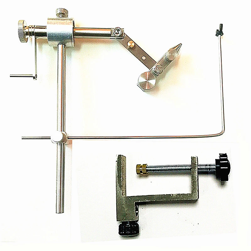 KKWEZVA NEW set rotary fly Tying Vise C Clamp strengthened Hard Jaws