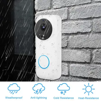 

Intercom Door Bell Video Doorbell 1080P WiFi Wireless Waterproof PIR Motion Sensor Video Home Security Monitor sonnette sans fi