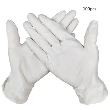 

50Pcs/100Pcs Disposable Latex Gloves 9 Inch A Grade Universal Cleaning Work Finger Gloves Powder-Free Nitrile Gloves