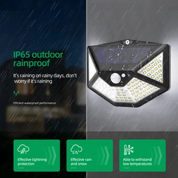 

112LED 5 Sides Waterproof Solar Light Human Motion Sensor Wall Lamps Lighting Control Security Lamps for Outdoor Garden Yard