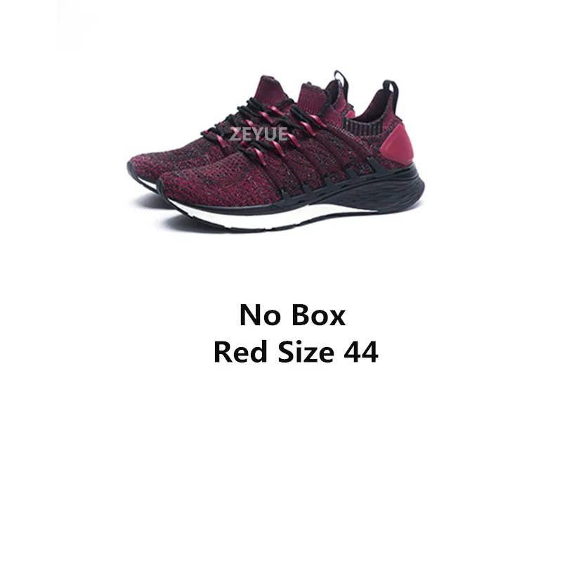 Новая обувь Xiaomi Mijia 3 мужские спортивные туфли новые спортивные уличные удобные и Нескользящие повседневные 3D рыбий кости системы - Цвет: No Box Red 44